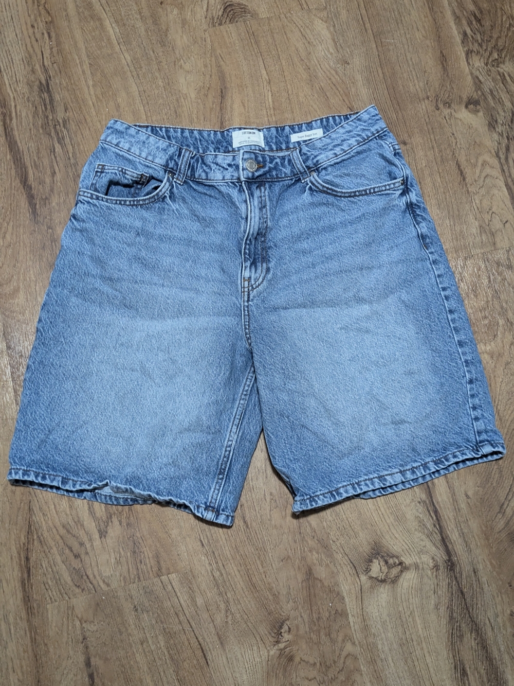 Women's Blue Denim Jorts - Classic Relaxed Fit